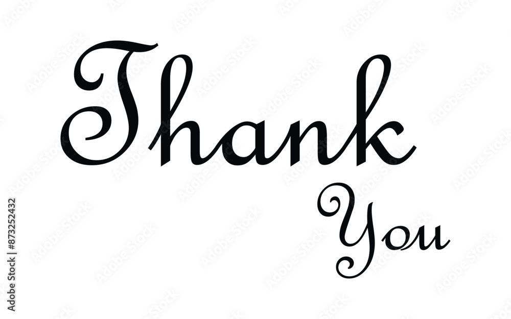 Thank You. Hand lettering Thank You for holiday Thanksgiving Day, vintage graphic, banner, poster. Greeting card calligraphy thank you, postcard for holiday Thanksgiving Day. Vector Illustration Thank You. Hand lettering Thank You for holiday Thanksgiving Day, vintage graphic, banner, poster. Greeting card calligraphy thank you, postcard for holiday Thanksgiving Day. Vector Illustration