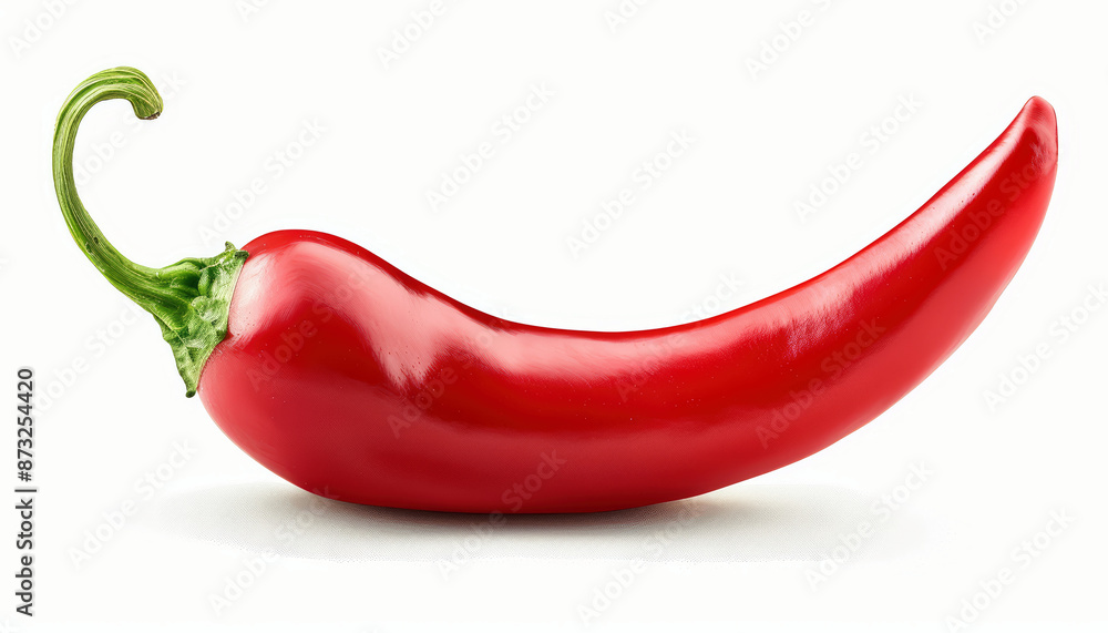 red hot chili pepper isolated on white background red hot chili pepper isolated on white background