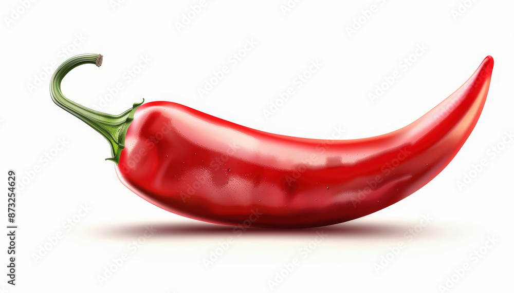 red hot chili pepper isolated on white background red hot chili pepper isolated on white background