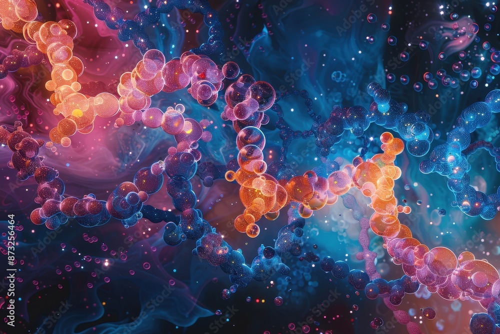 DNA molecules, colorful and detailed, scientific theme, illustration background DNA molecules, colorful and detailed, scientific theme, illustration background