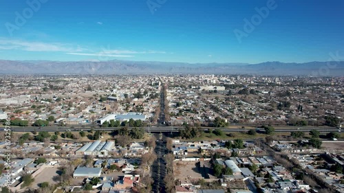 Aerial view of the City of San Juan, Argentina. (Cuyo) photo