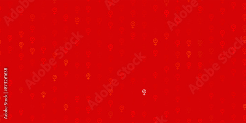 Light Green, Red vector texture with women rights symbols.