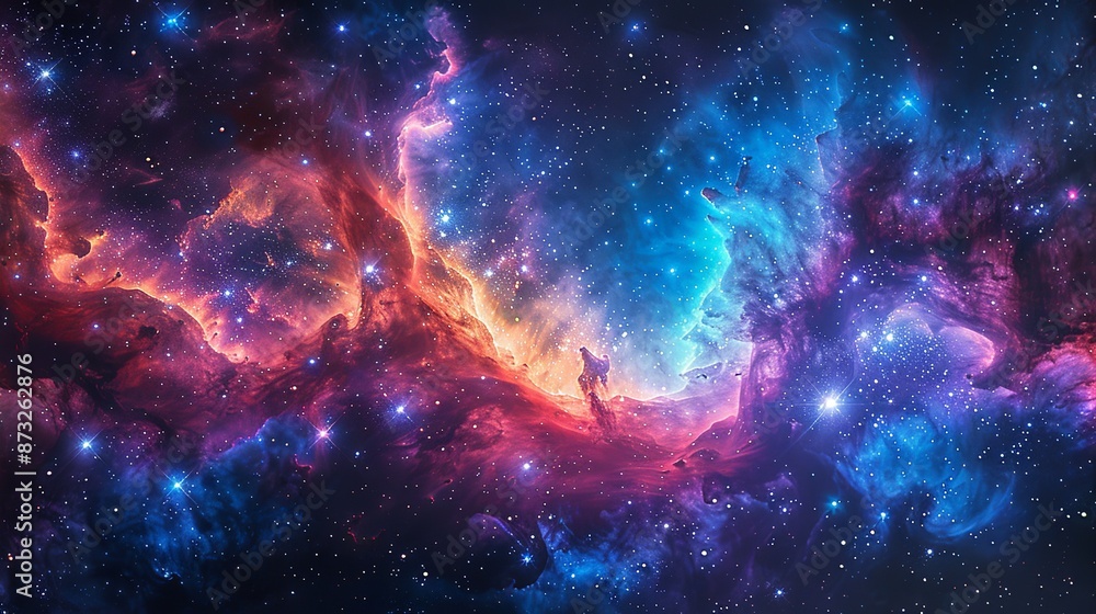 Watercolor galaxy background with stars and nebulae, perfect for cosmic and celestial themes. , Minimalism, Watercolor galaxy background with stars and nebulae, perfect for cosmic and celestial themes. , Minimalism,