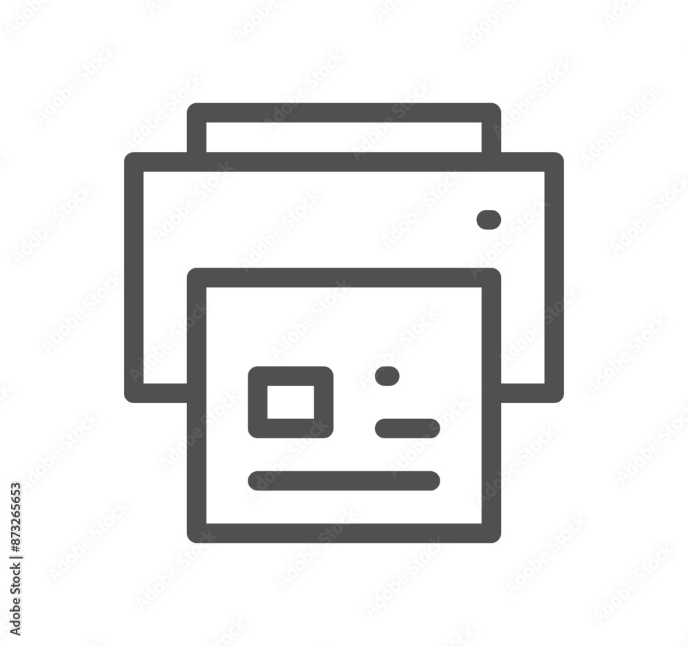 Business and technology icon outline and linear vector.
Business and technology icon outline and linear vector.
