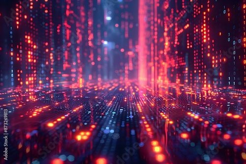 Programming code abstract technology background