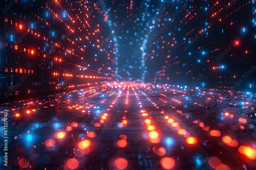 Obraz premium Programming code abstract technology background