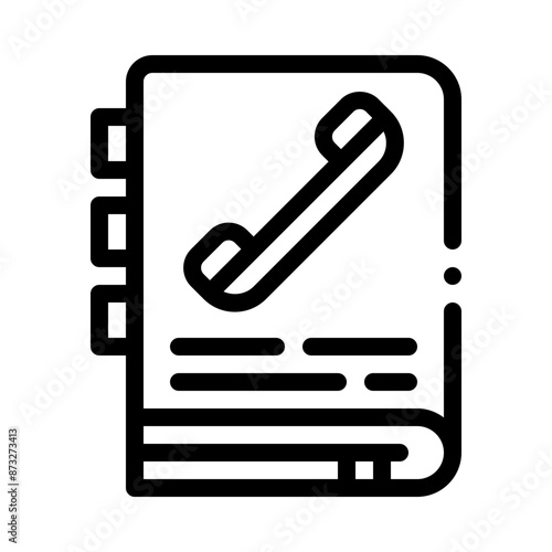 phonebook line icon