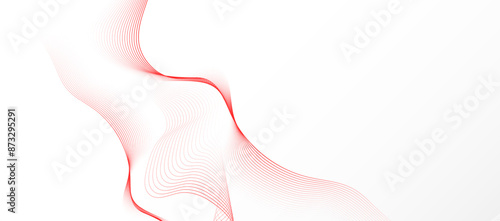 Abstract white background with smooth lines. Dynamic waves. vector illustration.