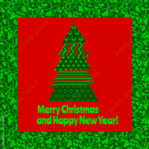christmas tree card