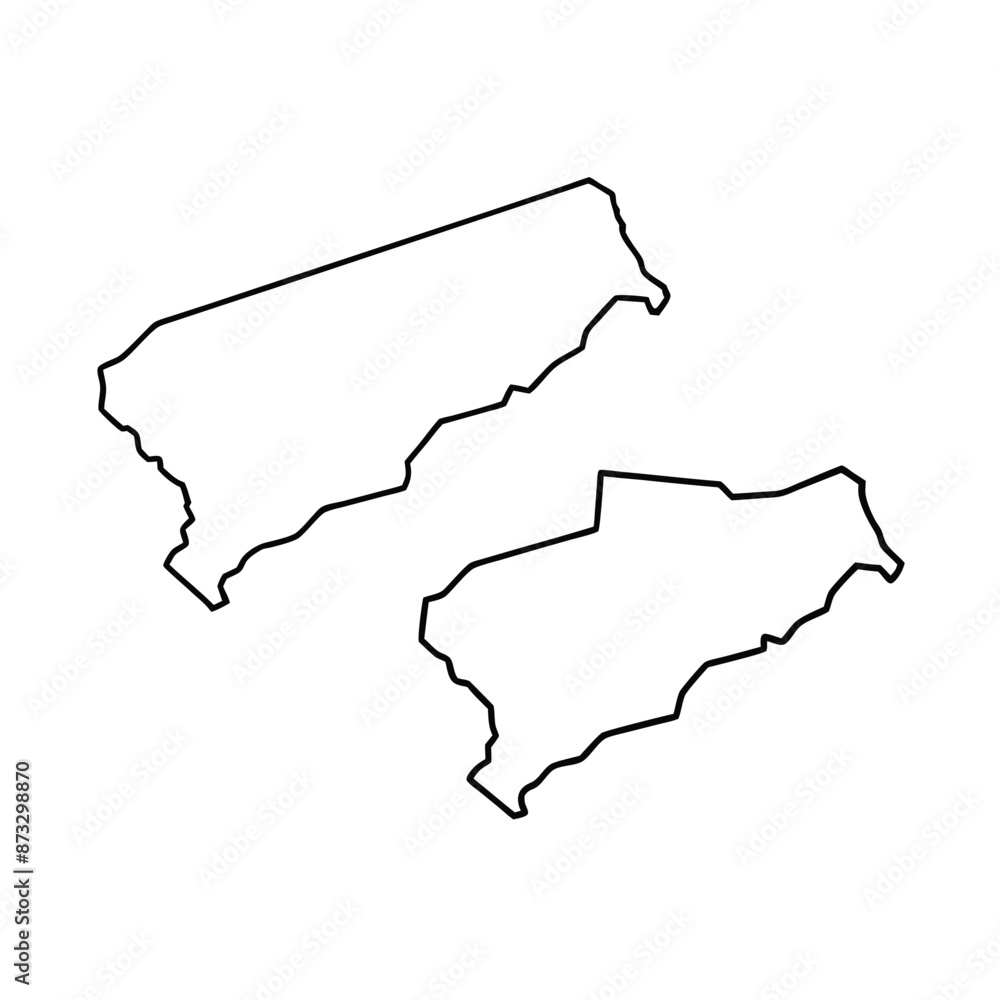 Obraz premium State outline. United states Coloring page