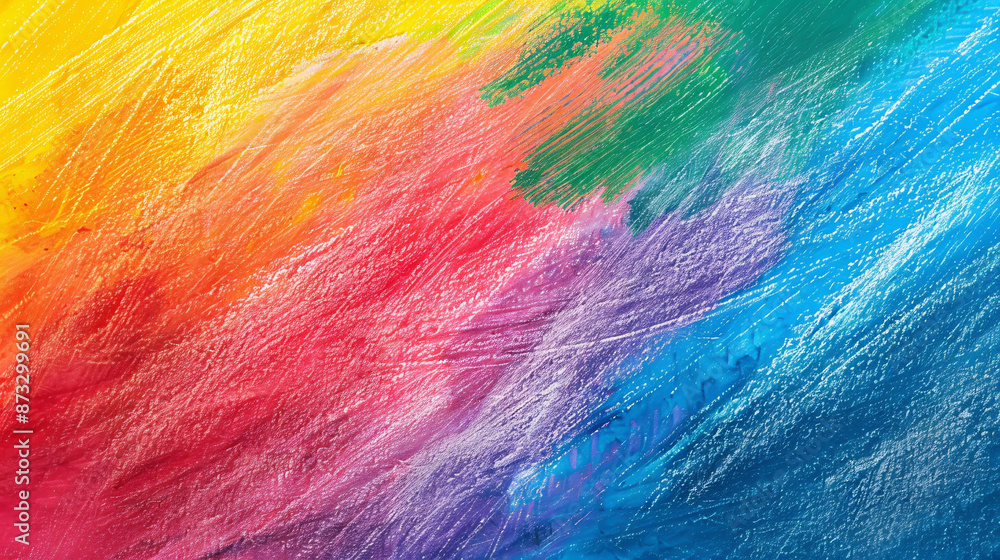 Rainbow chalk pastel background with a hand-drawn gradient and rough texture. Rainbow chalk pastel background with a hand-drawn gradient and rough texture.