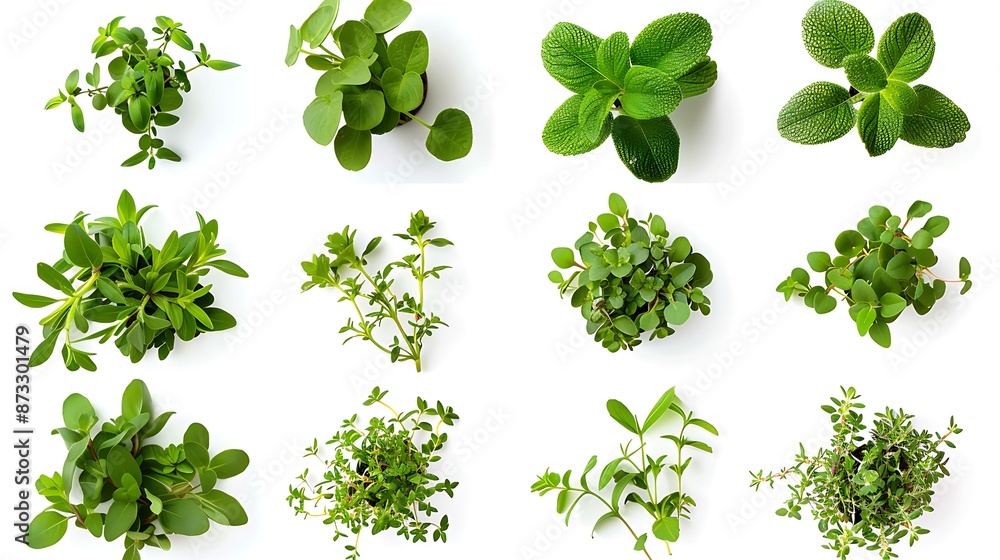 Green Herb Plants Collection - Illustration Green Herb Plants Collection - Illustration