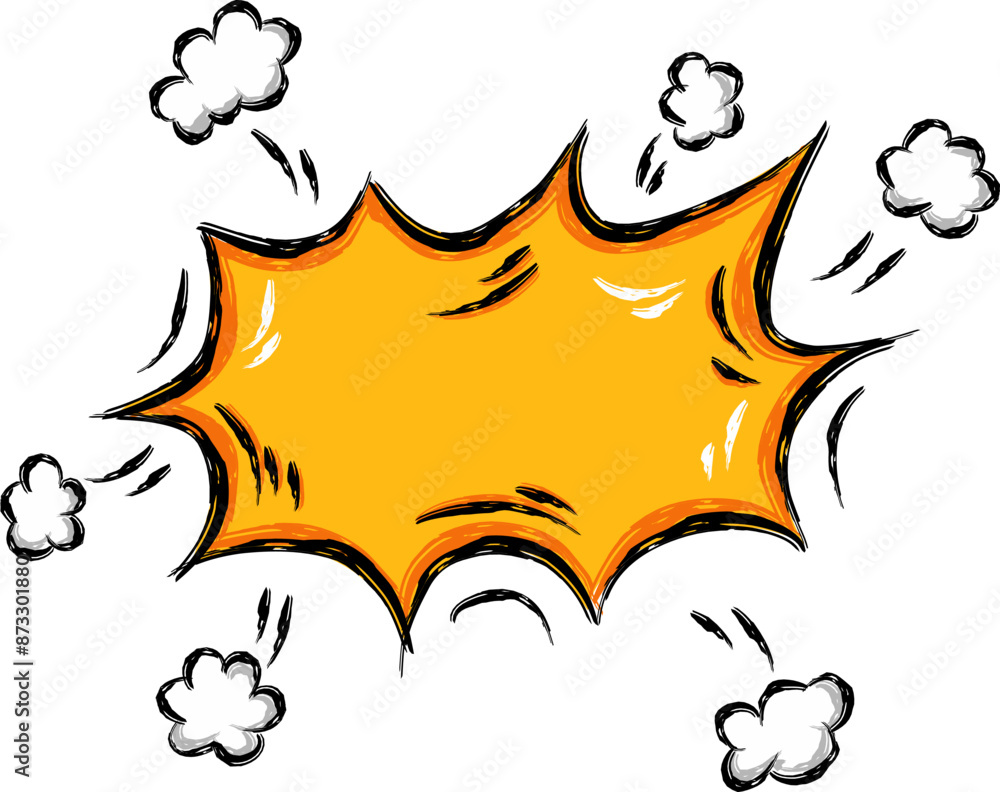 Comic bubbles element isolated Comic bubbles element isolated