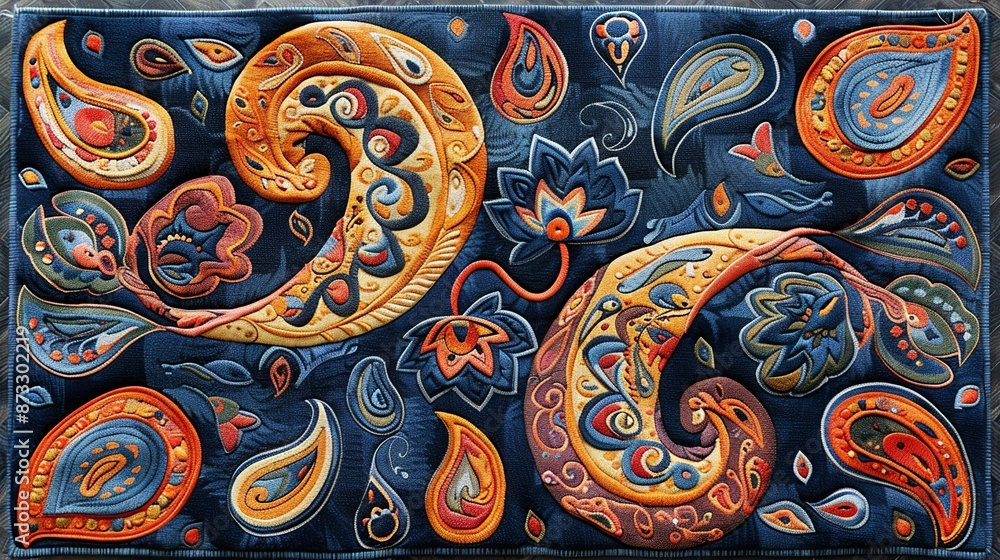 Paisley patterns with teardrop-shaped motifs, offering a timeless and intricate design element. , Minimalism, Paisley patterns with teardrop-shaped motifs, offering a timeless and intricate design element. , Minimalism,