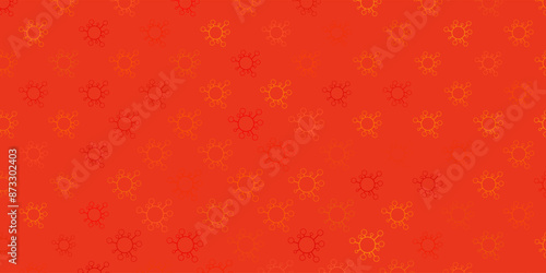 Light green, red vector template with flu signs.