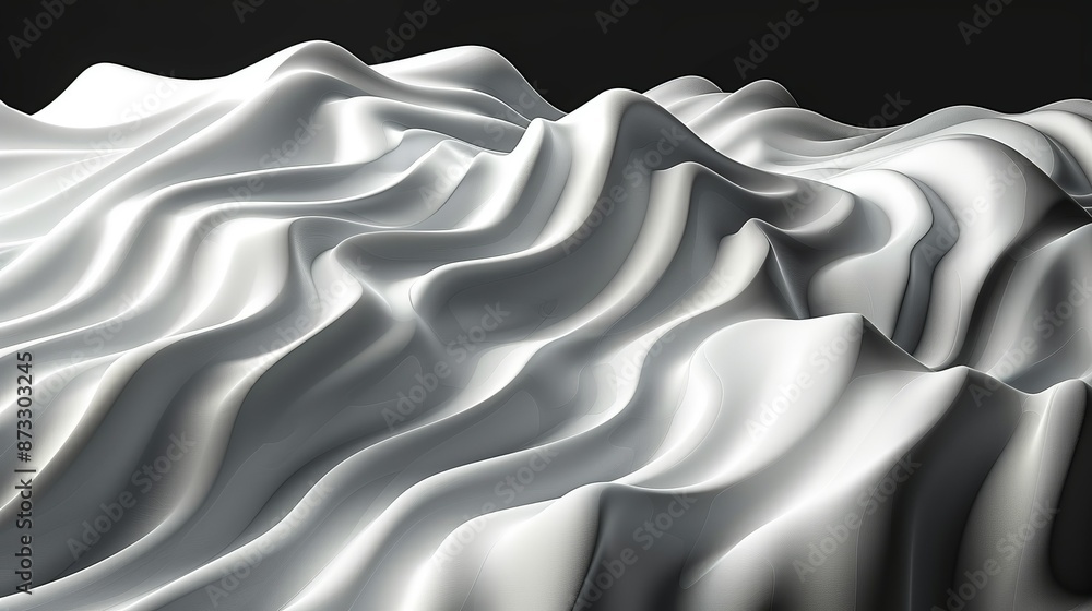 Fototapeta premium Wavy line patterns creating dynamic and abstract backgrounds, adding movement and energy to designs. , Minimalism,