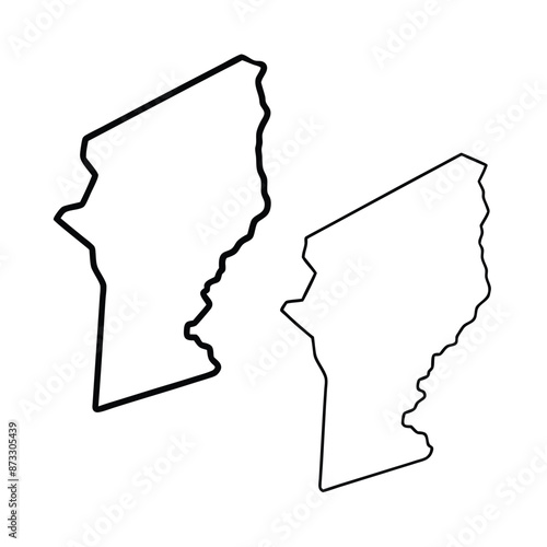 State outline. United states Coloring page