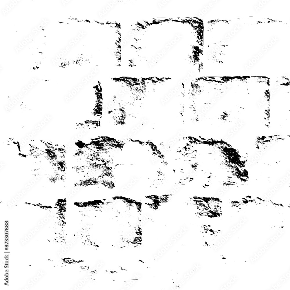 Obraz premium Rustic grunge vector texture with grain and stains. Abstract noise background. Weathered surface.