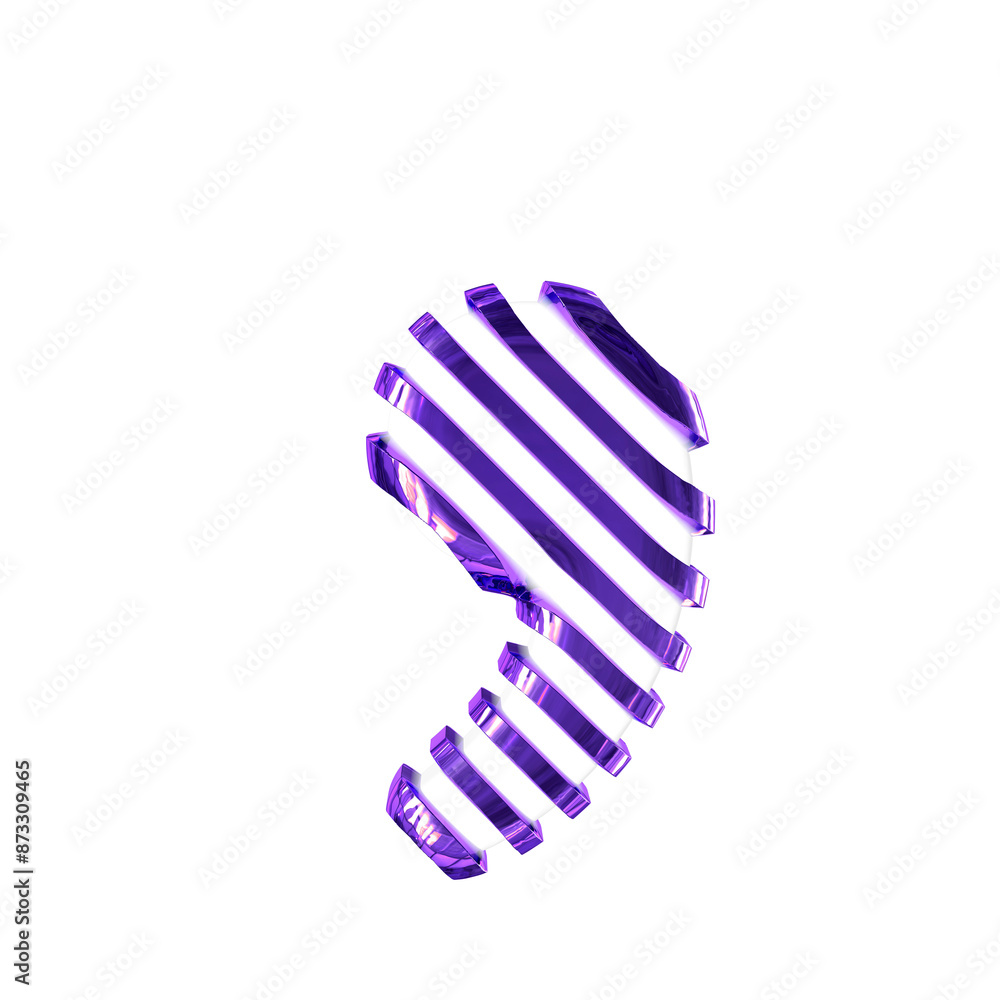 White symbol with dark purple diagonal ultra thin straps White symbol with dark purple diagonal ultra thin straps