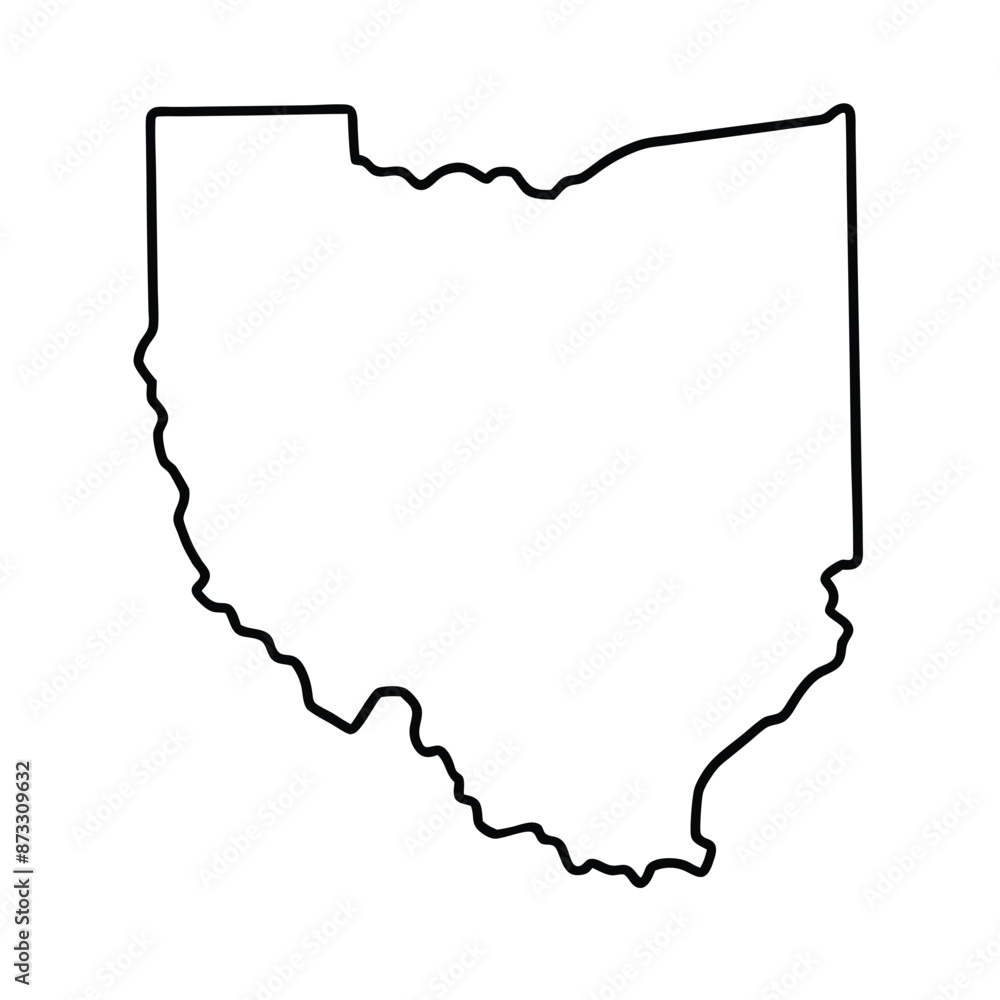 State outline. United states Coloring page State outline. United states Coloring page