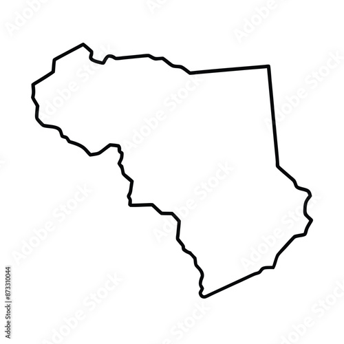 State outline. United states Coloring page