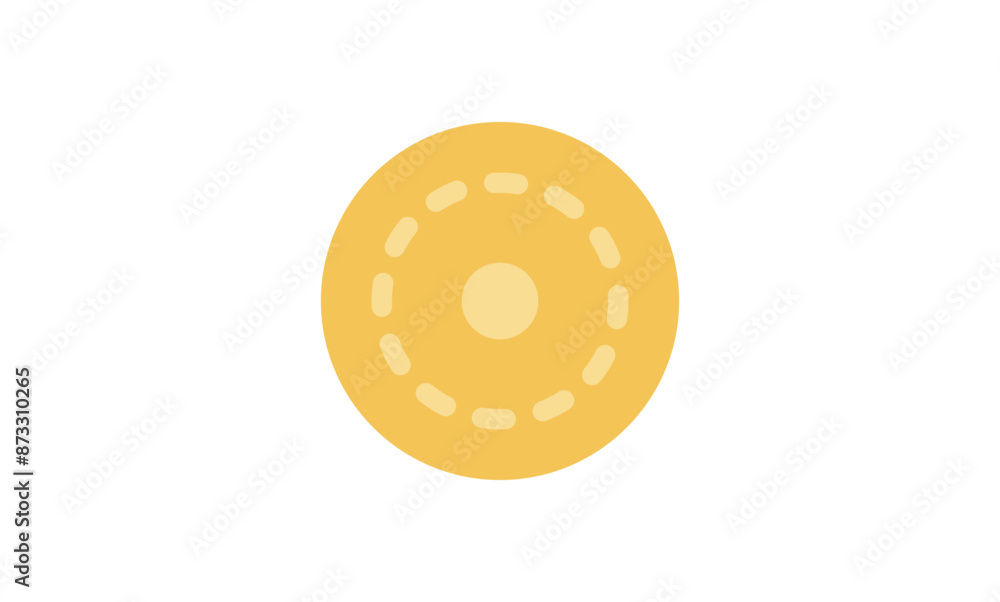 Coin icon and gold penny currency finance flat line symbol.
Coin icon and gold penny currency finance flat line symbol.