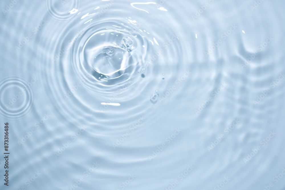 The surface of the water is clear, blue, soft and shiny. The surface of the water is clear, blue, soft and shiny.