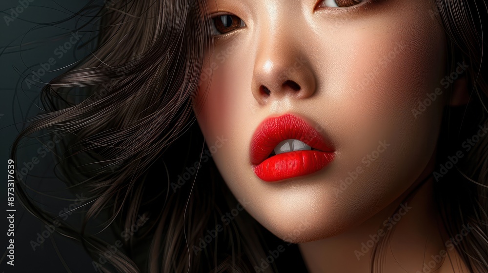 Face woman beauty femininity cosmetic glamour fashion hair asian japanese portrait salon model beautiful Face woman beauty femininity cosmetic glamour fashion hair asian japanese portrait salon model beautiful