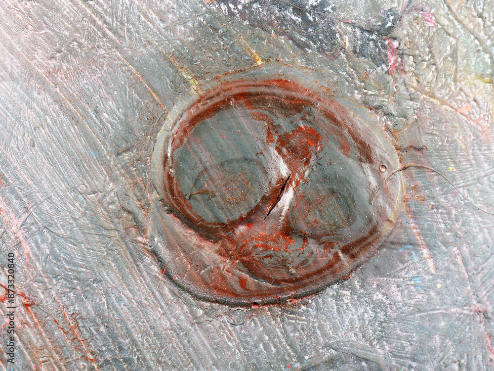 Obraz na plátně close-up texture of painted plate
