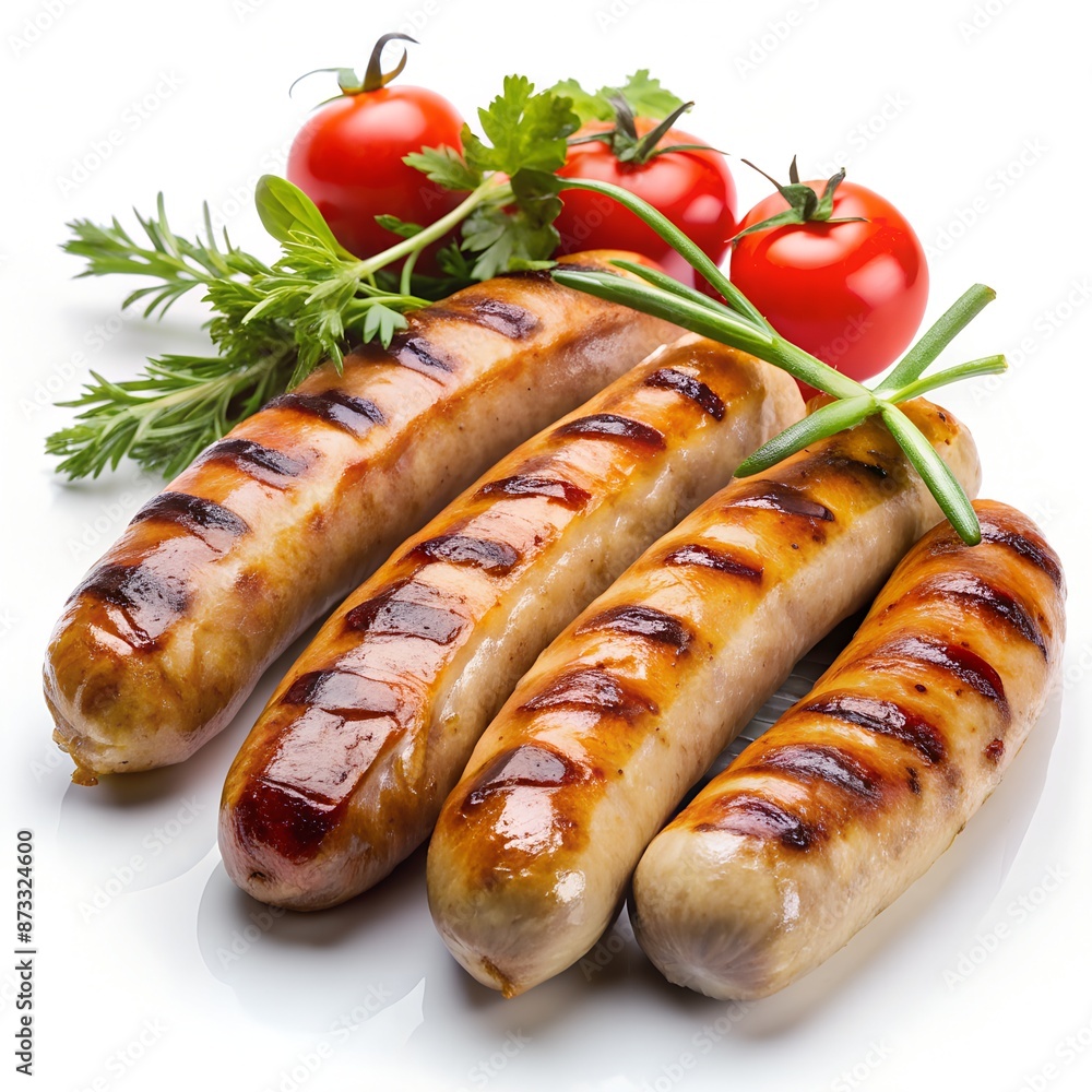 grilled pork sausages grilled pork sausages