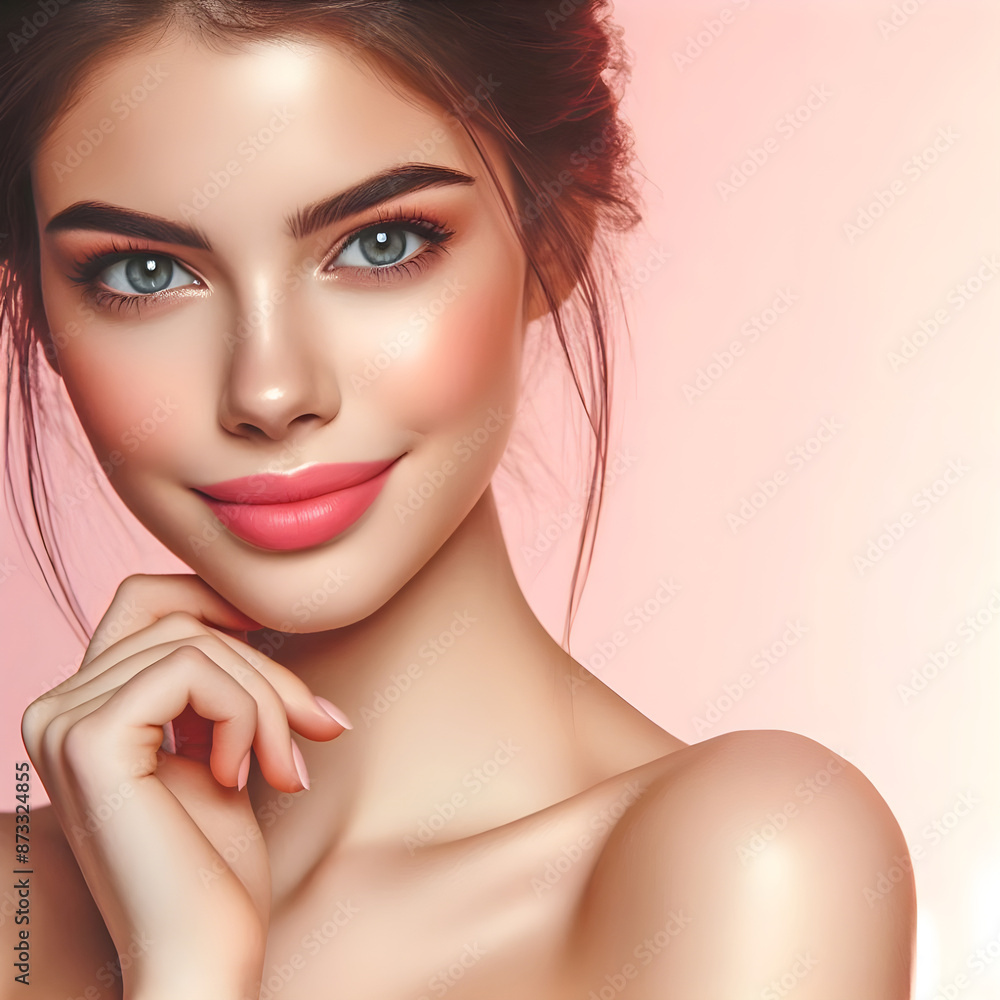 Fototapeta premium young beautiful Girl Generate with AI