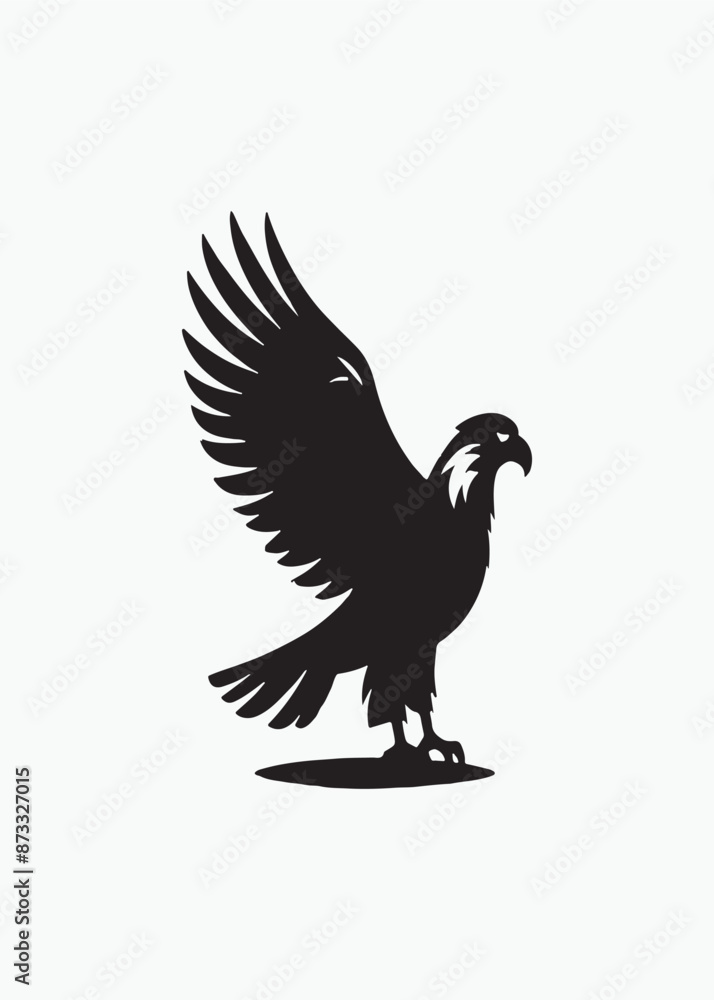 Obraz premium A unique silhouette bird design