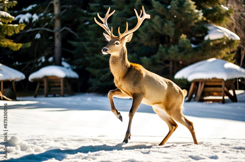Amazing And Beautiful closeup image of deer Amazing And Beautiful closeup image of deer