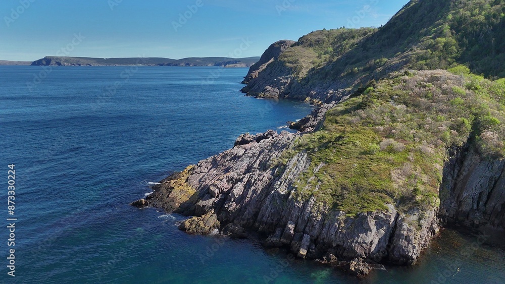 Fototapeta premium cliffs at the ocean coast Newfoundland