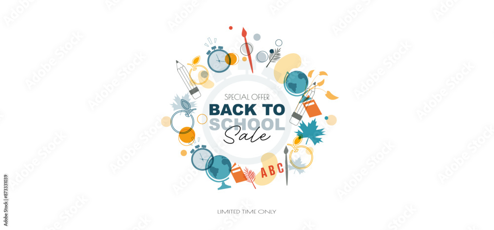 Back to School Sale. Modern design. Back to School Sale. Modern design.