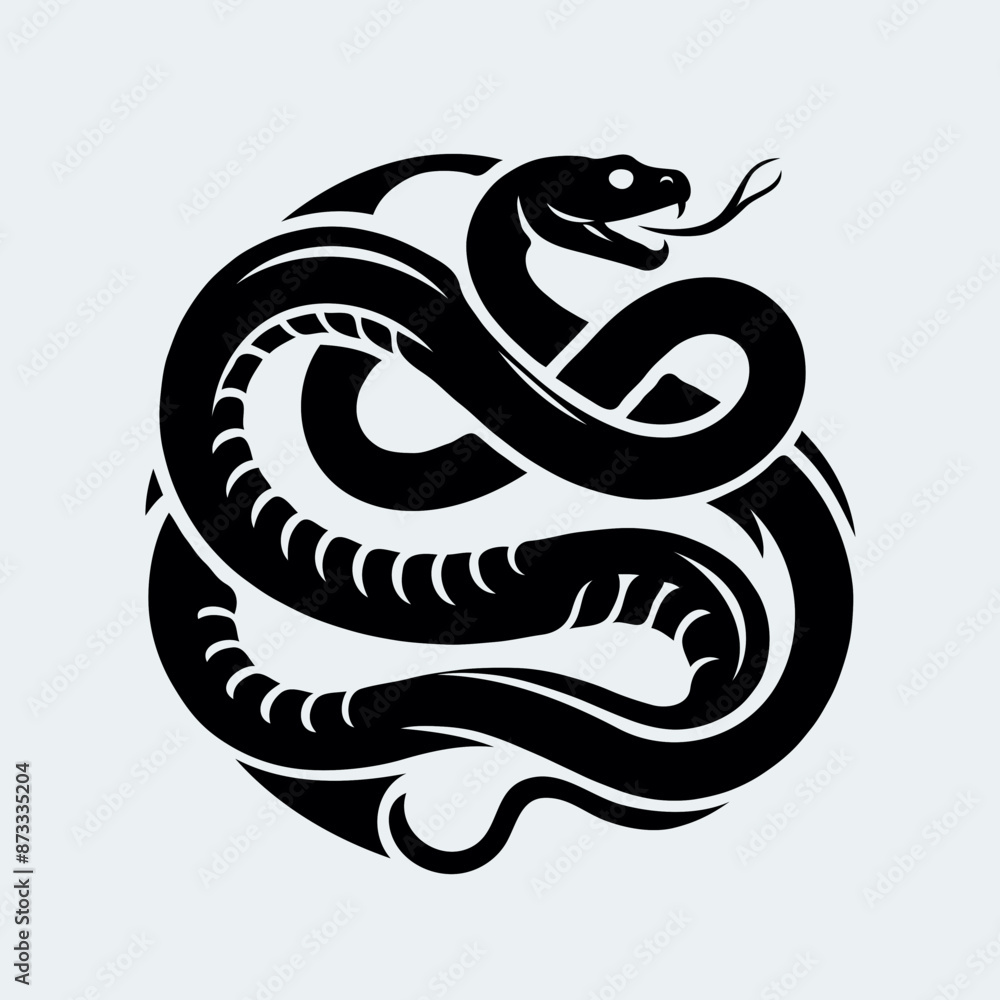 Obraz premium illustration of a cartoon snake