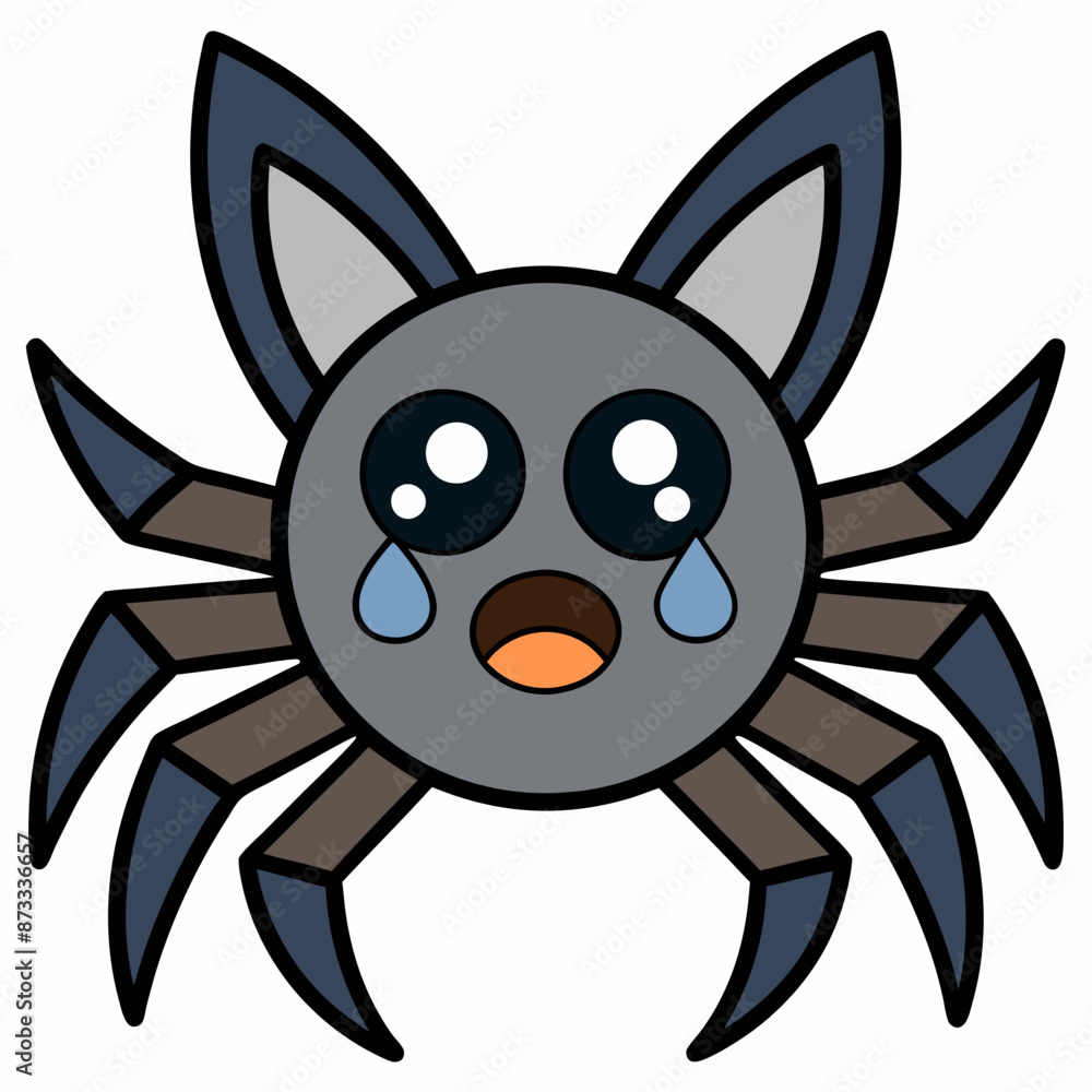 Obraz premium Spider silhouette vector art illustration