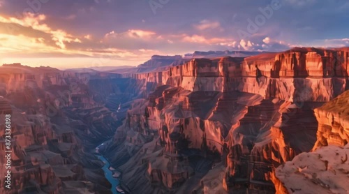 An exclusive HD view of grand canyon sunrise