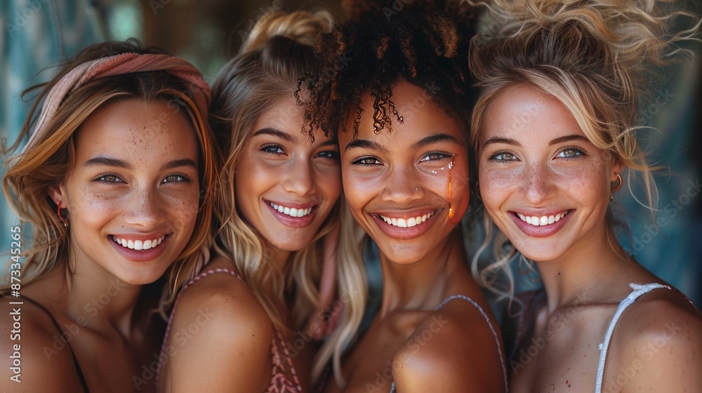 Friendship, group of friends having fun Friendship, group of friends having fun