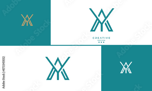 AY, YA, A, Y, Abstract Letters Logo Monogram