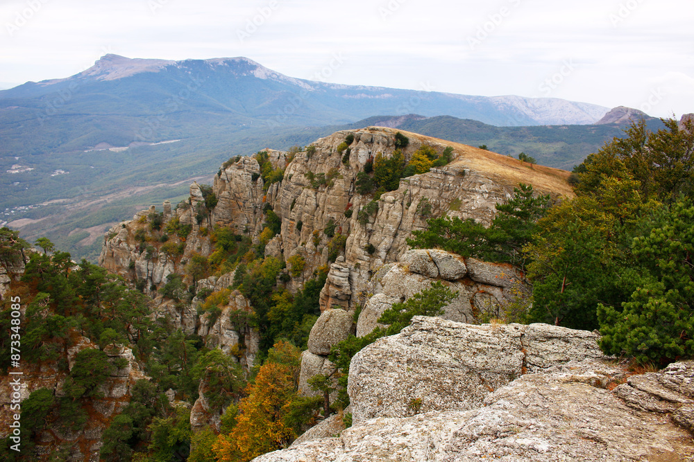 Fototapeta premium Demerdzhi (Demirdzhi, Demirji) Mountain in the Crimea