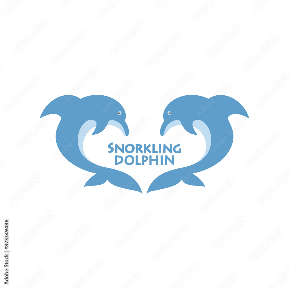 vector illustration of a cute dolphin logo icon. vector illustration of a cute dolphin logo icon.