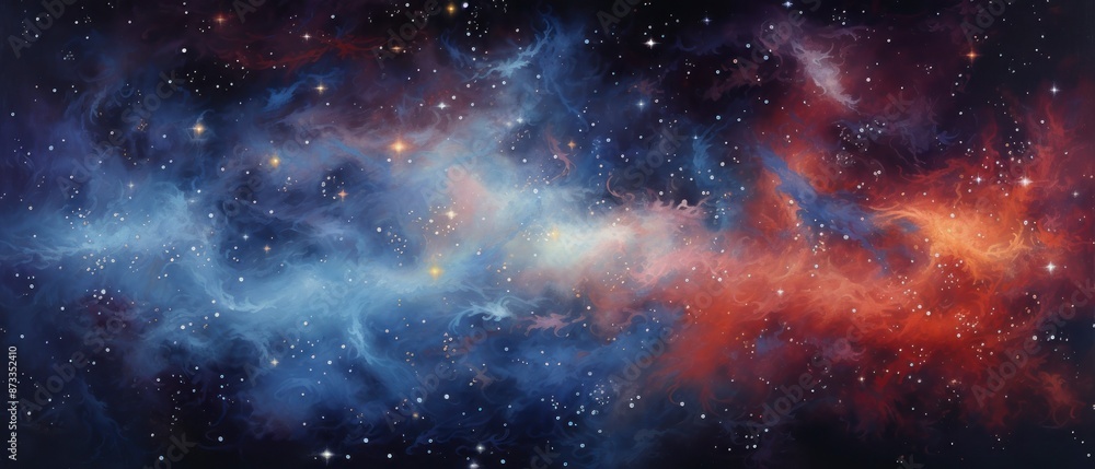 Night sky with stars and nebula. Space background. Night sky with stars and nebula. Space background.