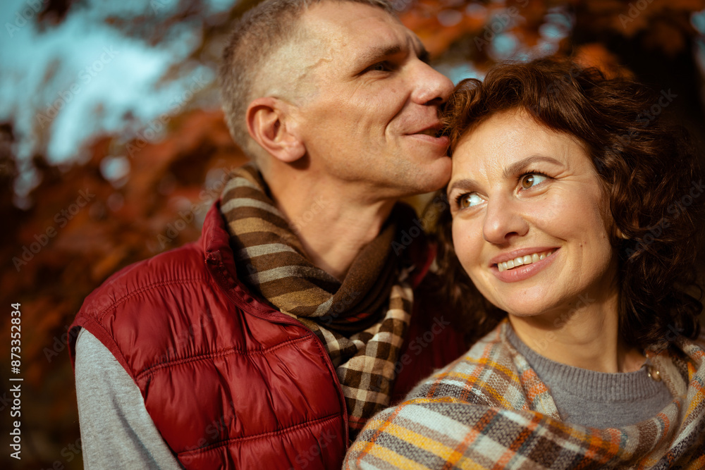 happy stylish couple in park having good time happy stylish couple in park having good time