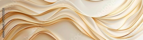 Elegant abstract beige and gold wave pattern background. Perfect for modern design, luxury projects presentations