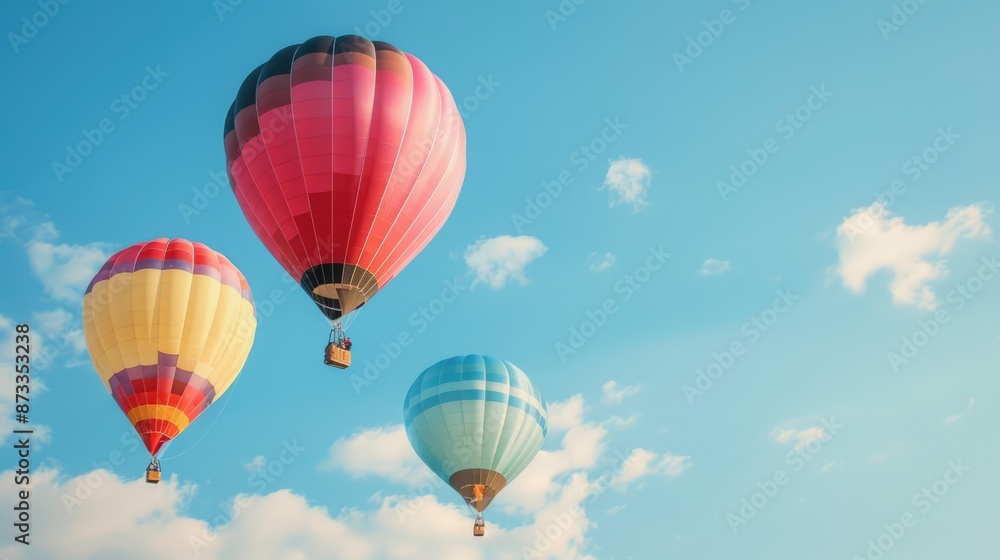 Colorful hot air balloons in the sky Colorful hot air balloons in the sky