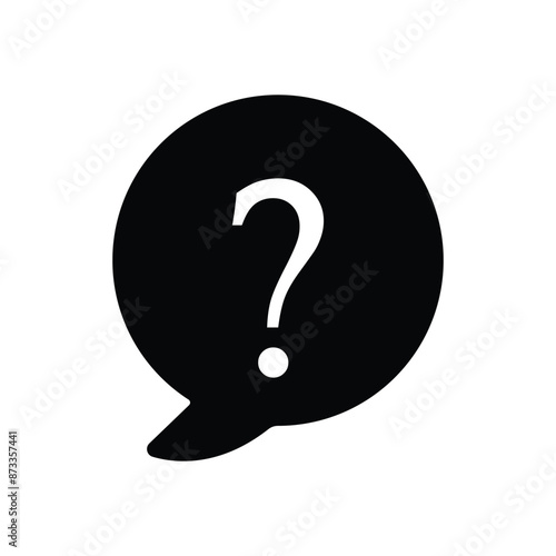 question mark icon vector illustration. faq icon. question and answer pictogram. inquire bubble. ask or request icon. Eps file 26.