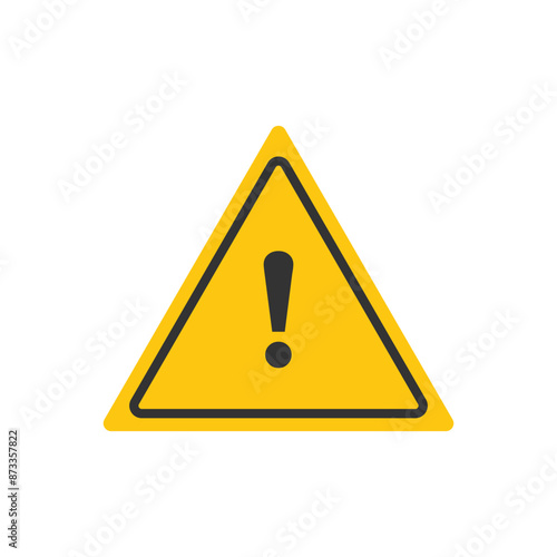 attention caution danger icon set, warning icon, exclamation mark icon sign symbol collections on white background. Vector illustration. Eps file 36.