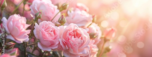 pink and yellow roses background