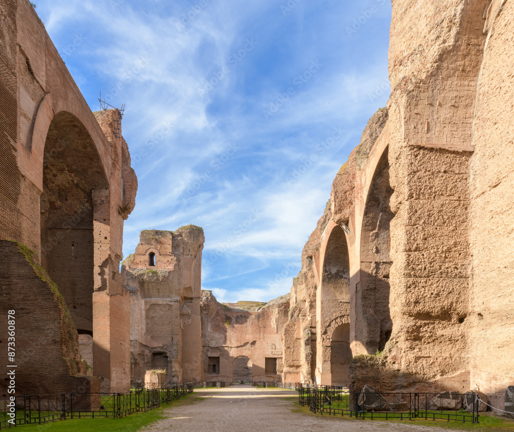 The Baths of Caracalla (Terme di Caracalla) in Rome, Italy - Frigidarium The Baths of Caracalla (Terme di Caracalla) in Rome, Italy - Frigidarium